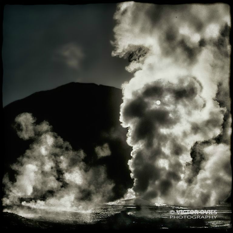 Sol de mañana - Campo de géiseres del Tatio (Atacama)